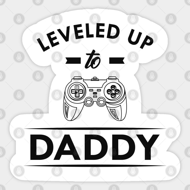 New Daddy - Leveled up to daddy Sticker by KC Happy Shop
